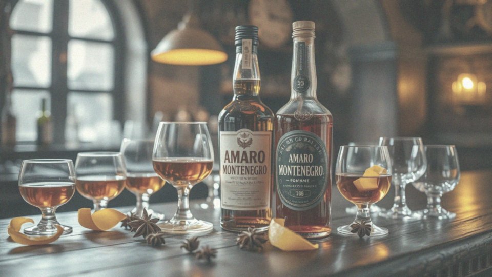 Co charakteryzuje różne rodzaje amaro w kontekście Amaro Montenegro?