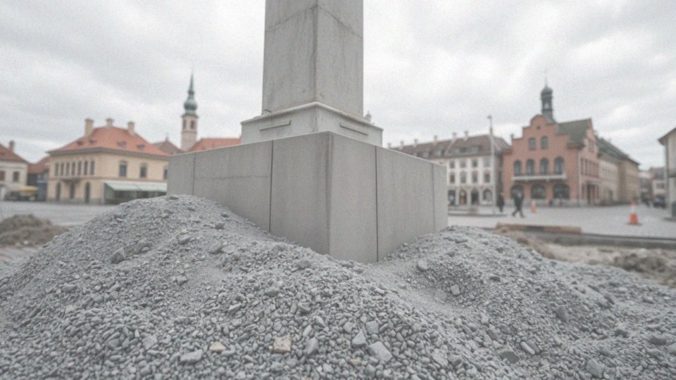 Jakie materiały są używane przy podnoszeniu pomników?