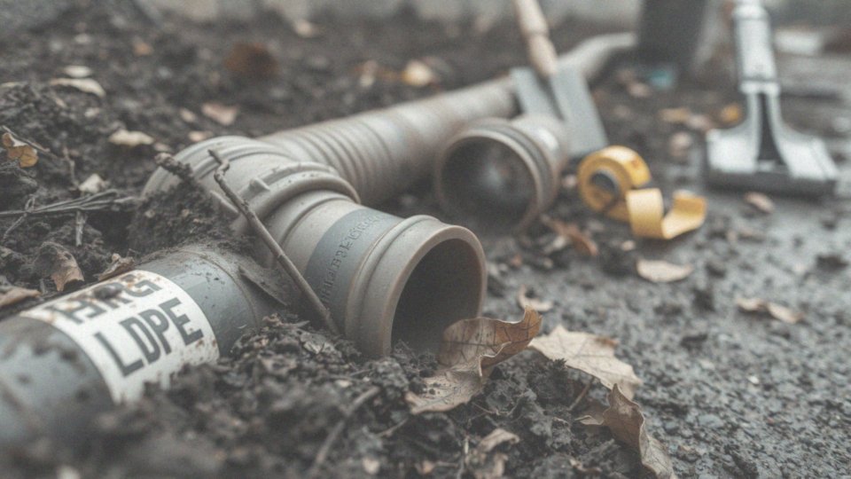 Jakie są różnice między materiałem HDPE a LDPE w kontekście rur karbowanych?